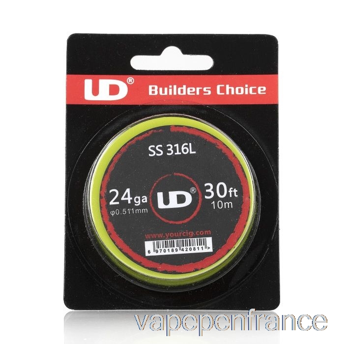 Fil De Résistance Ud Youde 24 Ga - Stylo Vape En Acier Inoxydable Ss316
